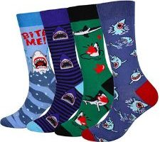 calcetines con tiburones