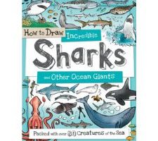 libro para colorear con tiburones