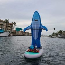 Disfraz inflable de tiburón para adultos